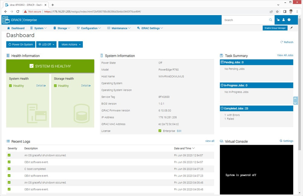 Dell PowerEdge R760 iDRAC