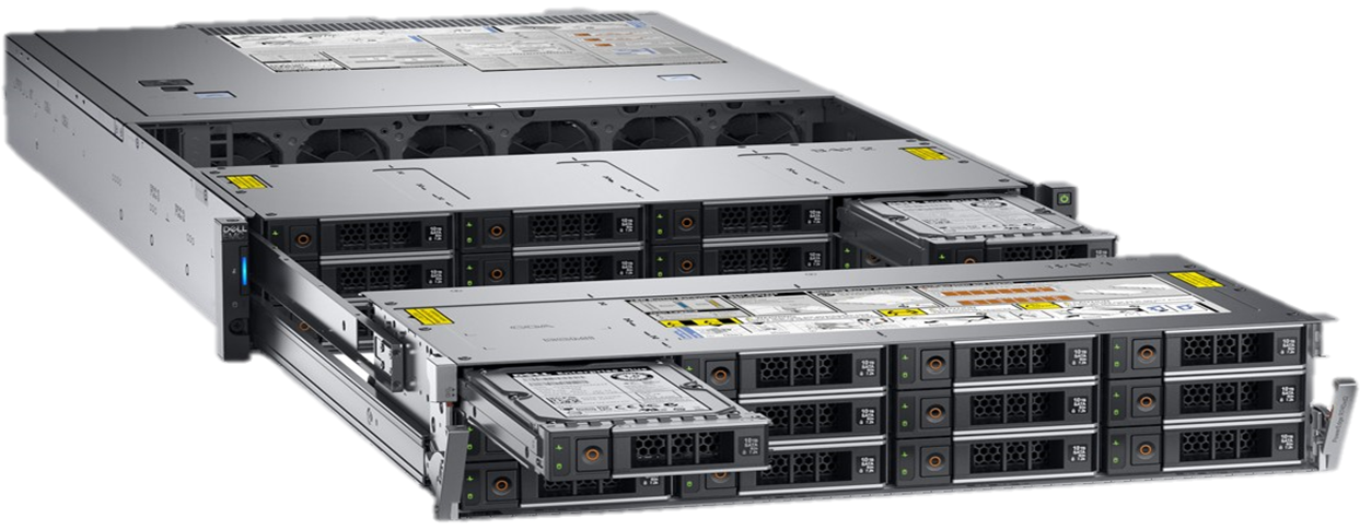 Сервер Dell PowerEdge R760xd2 - Intel Xeon Silver 4410Y 2.0Ghz 12 Cores