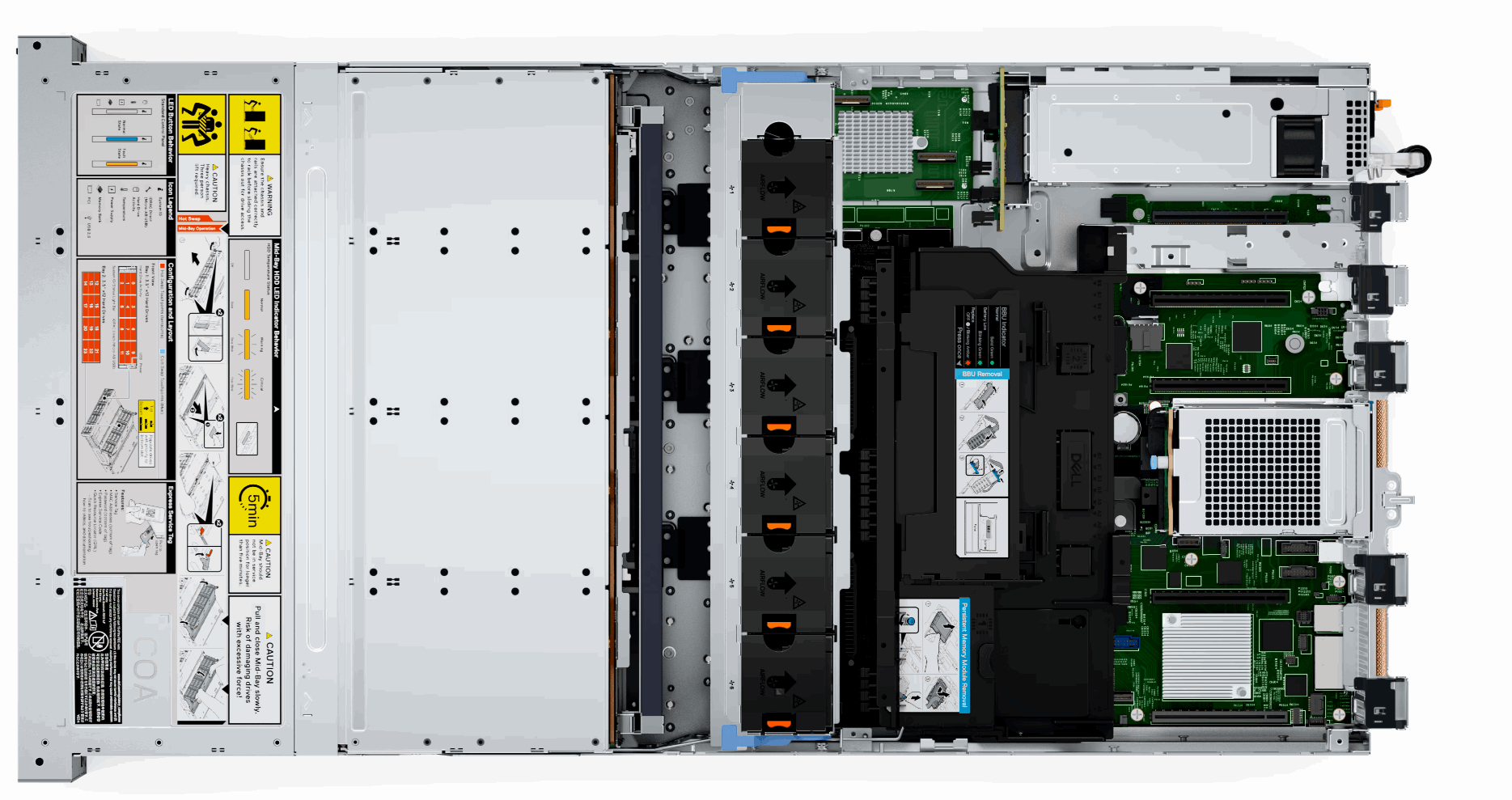 Сервер Dell PowerEdge R760xd2 - Intel Xeon Gold 5415+ 2.9Ghz 8 Cores