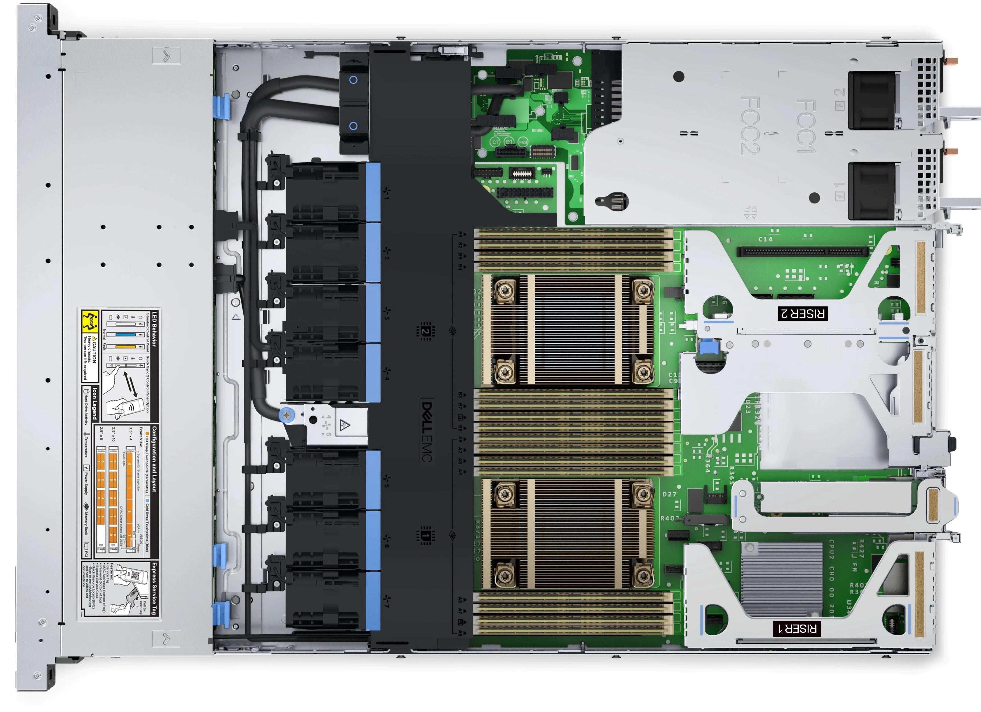 Dell PowerEdge R650xs - Dual Xeon Silver 4316 2.3Ghz 20 Cores