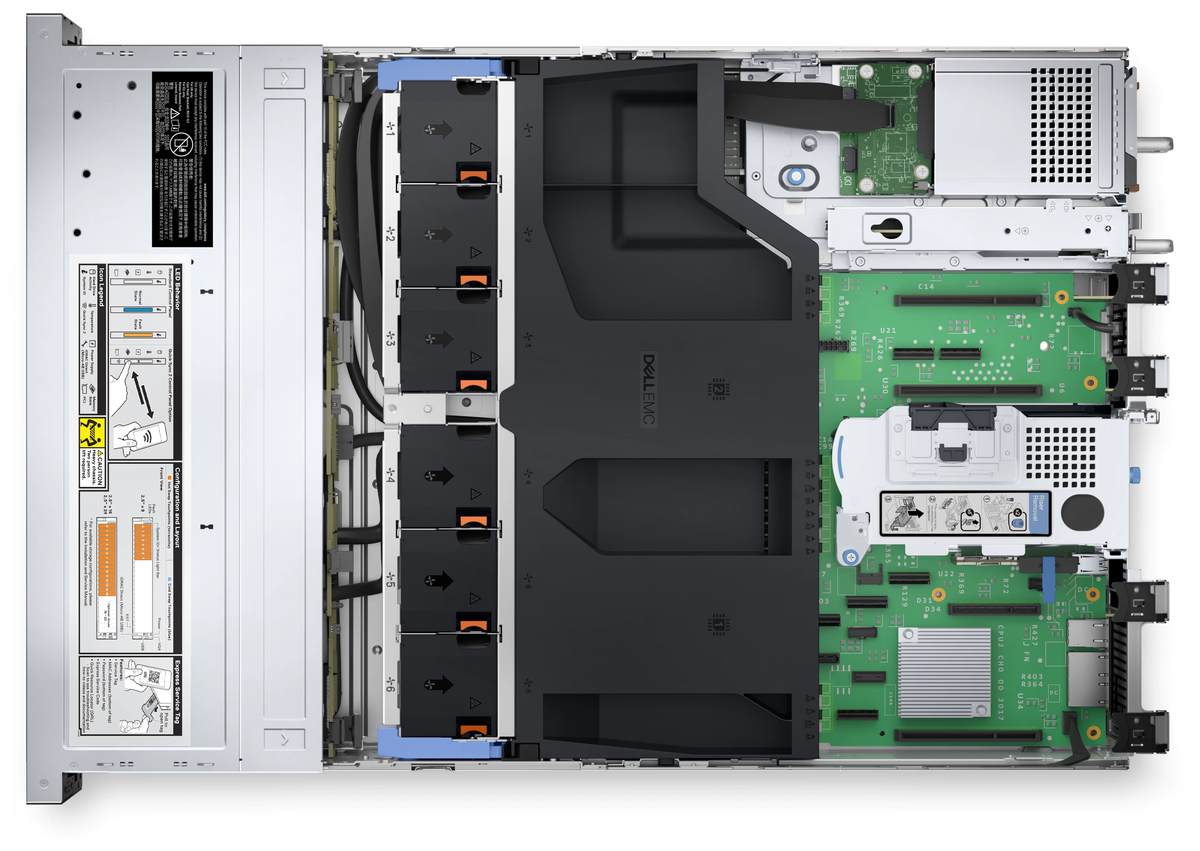 Сервер Dell PowerEdge R760xs - Intel Xeon Silver 4416+ 2.0Ghz 20 Cores